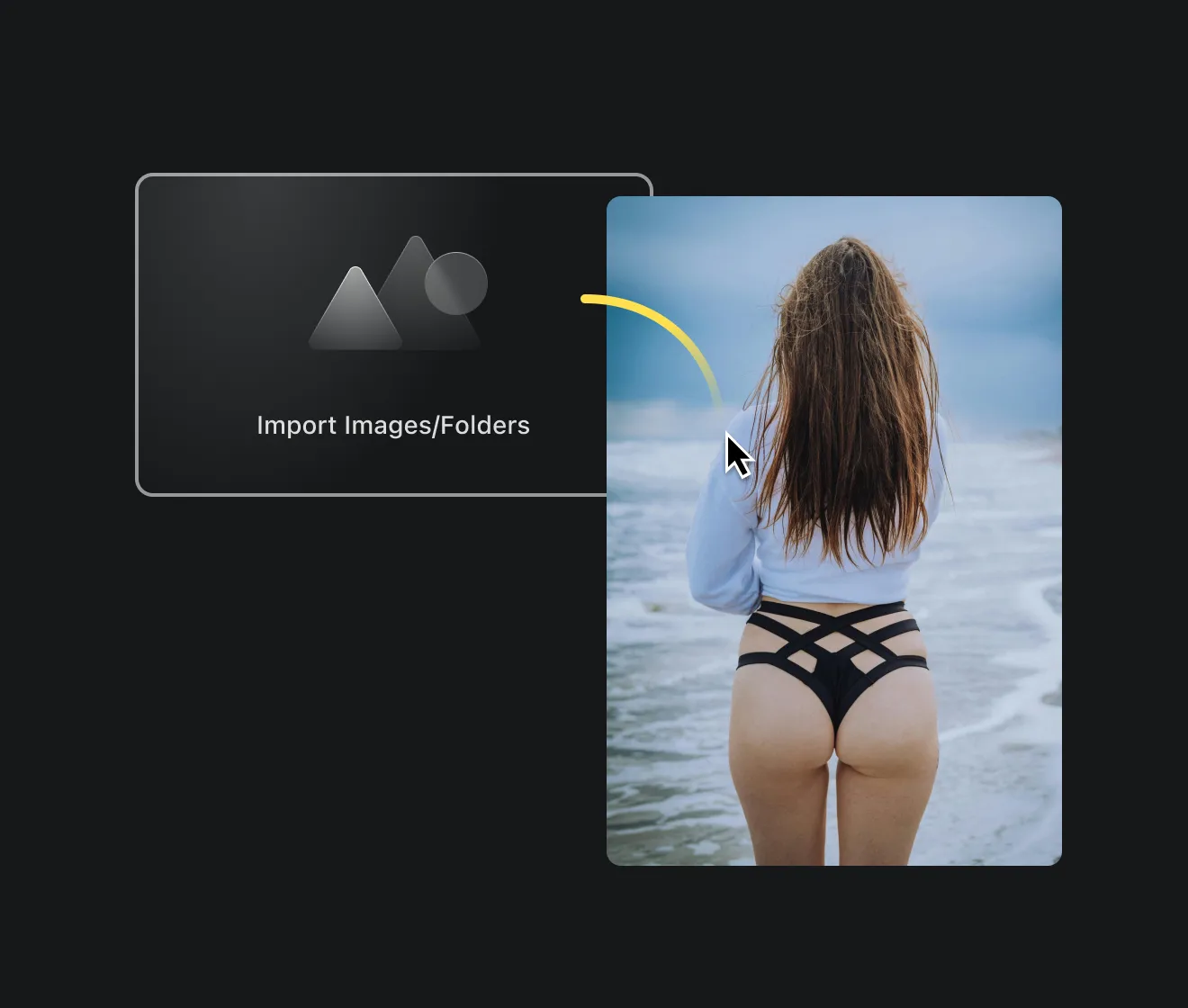 Step 1 Import Photos to Evoto for Body Reshape