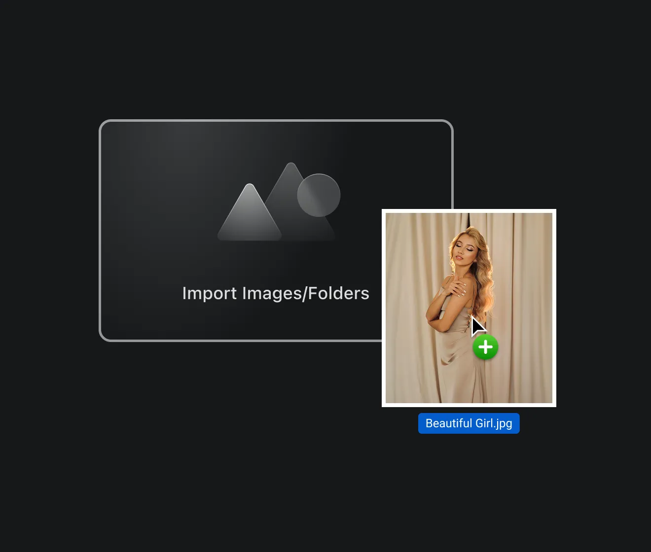 Import Photo with Solid Background