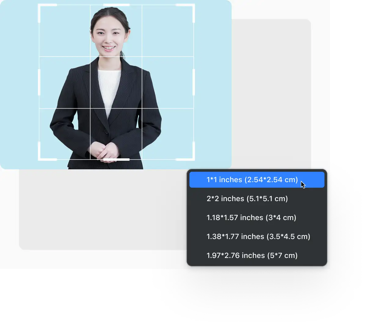 ヘッドショットをトリミング