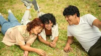 Evoto AI replaces a patchy brown lawn with lush green grass